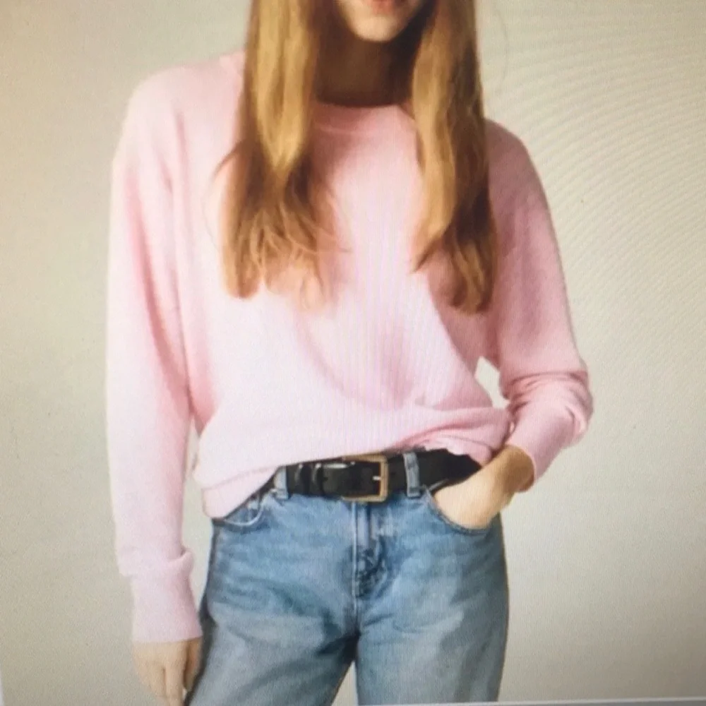 J.CREW/“HEATHER BLUSH”100% CASHMERE RELAXED FIT SWEATER/NEW